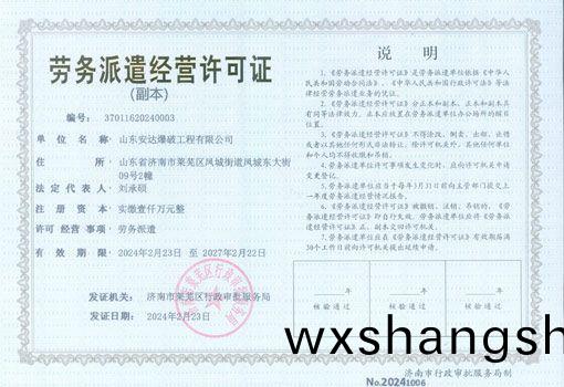 劳务派遣经营许可证